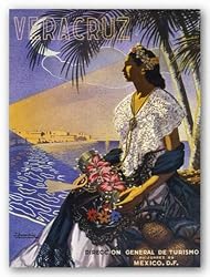 Veracruz, Senora with Flowers by Anonymous 23.75"x17.125" Art Print Poster