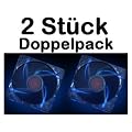 Xilence - 120mm Geh�use L�fter - Transparent mit Blauen LED - Doppelpack 2 St�ck Geh�usel�fter