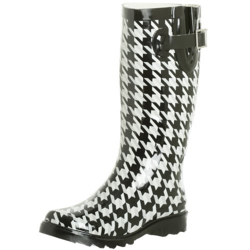 Chooka Women's Original Houndstooth Boot,Black,7 M