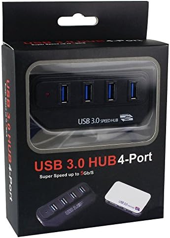 Metro Shop Brand New Super speed 5Gb/s 4-port USB3.0 HUB Black D5114A