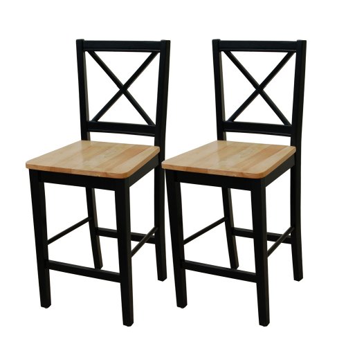 Target Marketing Systems 24 inches Virginia Cross Back Stools (Set of 2