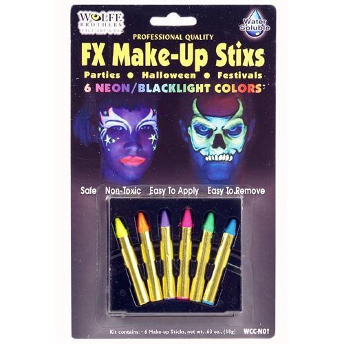 Neon/Blacklight FX Make-Up Stix