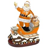 Tennessee Volunteers NCAA Rooftop Santa Figurine