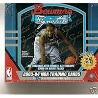 2003 04 Bowman Signature Basketball Unopened Hobby Box