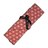 つなぎ箸用　箸袋　麻の葉　赤