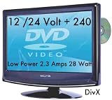 16″ Digital Freeview USB Record HD Ready TV DVD. Caravan HGV Boat Leisure. 12 VOLT DC 12V 24V /240