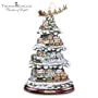 Thomas Kinkade Wonderland Express Animated Tabletop Christmas Tree With Train by Hawthorne Village