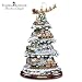 Thomas Kinkade Wonderland Express Animated Tabletop Christmas Tree With Train by Hawthorne Village