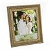 WOODART Gold Beaded Inlay Banding 4-inch x 6-inch Picture Frame Ornate Wooden Photo Frame