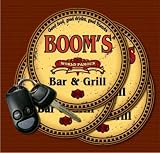 BOOM'S Family Name Bar & Grill Coasters