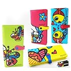Romero Britto Large Wallet Color Flower Fish Heart NWT!