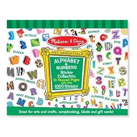 Melissa & Doug Sticker Collection - Alphabet & Numbers