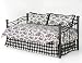 4pc Southern Textiles Jolie Black & Cream Toile Daybed Comforter Cover Bedding Set