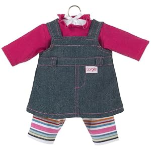 Corolle Denim Dress, fits 14 inch baby dolls by Corolle