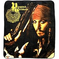 Pirates of the Caribbean Jack Loaded Over-size Micro Raschel Throw Blanket
