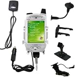 Car / Auto Multi Adapter Mount Holder GPS Navigation Kit for the Audiovox 5050 PPC with built in charger - Gomadic Brand