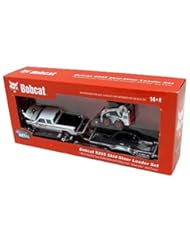 Toy: Bobcat Chevy Pickup, Trailer & S205 Skid-Steer Loader Set 1:50 Scale - DIECAST PROMOTIONS