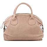 Grand sac &agrave; main HOLY Beige, sign&eacute; FEYNSINN - Besace "weekender style" en cuir
