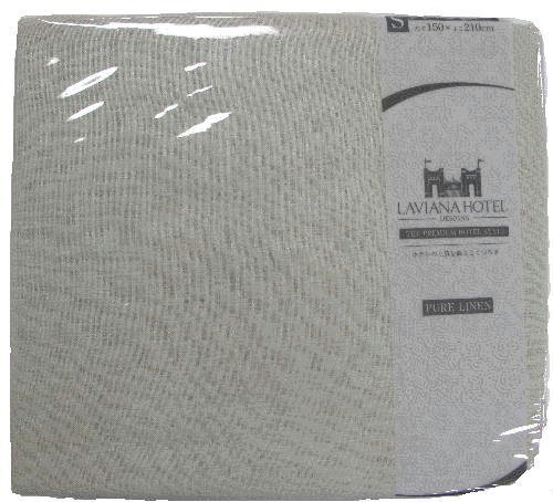 ホテルスタイルリネン ベッドシーツ シングル ベージュHS41052-125