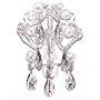 Tadpoles Night Light Chandelier in White Diamond