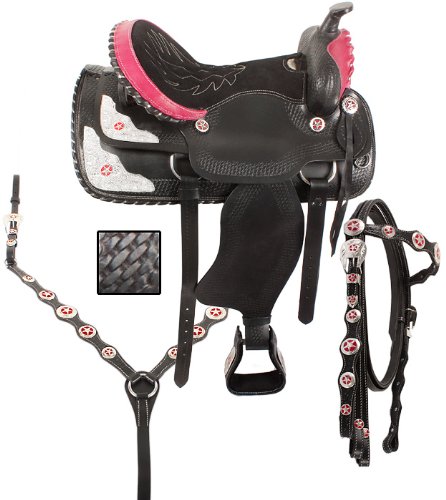 Black Western Horse Saddle Tack Show 16 17