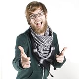 Black/White Kafiyah Scarf