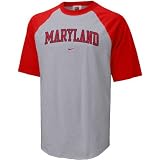 Nike Maryland Terrapins Ash Classic Raglan T-shirt