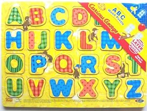 Amazon.com: Curious George ABC Wood Alphabet Puzzle RoseArt: Toys &amp; Games