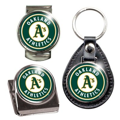 MLB Oakland Athletics Key Chain, Money Clip and Magnet Clip