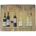 Vintage Wine Ad Tempered Glass French Inspired Wine Theme cutting board