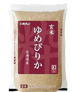 ホクレン 北海道産 玄米 ゆめぴりか 3kg 平成24年産