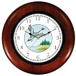 Pintail Duck Flying Wooden Wall Clock by WatchBuddy Timepieces (Cherry Wood Frame)