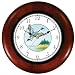 Pintail Duck Flying Wooden Wall Clock by WatchBuddy Timepieces (Cherry Wood Frame)
