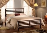 Bronze Metal Twin Size Bed Headboard Footboard Rails & Platform