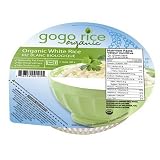GoGo Rice White Rice Bowl, Organic, Microwaveable, 7.4 Ounce Bowls (Pack of 12)