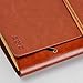 ZLYC Vintage Refillable Loose-Leaf Handmade PU Leather Journal Writing Notebook Unlined Diary String Retro Anchor for Him Her, Brown