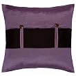 Decorative Handmade Purple & Black Thai Silk Cushion Cover / Pillow Sham