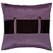 Decorative Handmade Purple & Black Thai Silk Cushion Cover / Pillow Sham
