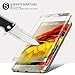 G-WACK Curved Full Coverage Tempered Glass Screen Protector for Samsung Galaxy S6edge Plus (Gold)