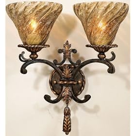 Fine Art Lamps 407850 2LT Wall Sconce Epicurean Traditional Indoor Lighting by Fine Art Lamps