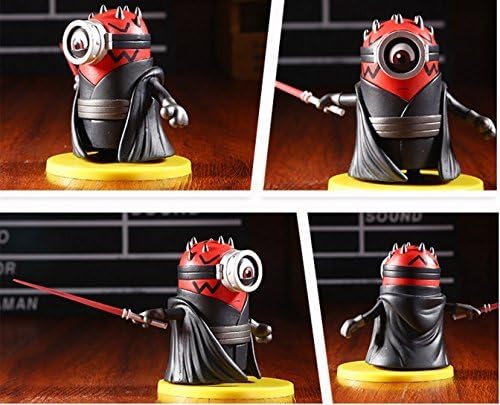 3.5"/9cm Retail Box New Animation Minions Cos Star Wars 3D-Eyes Action Figures Toys PVC Plastic Darth Maul Collectible Model Gift