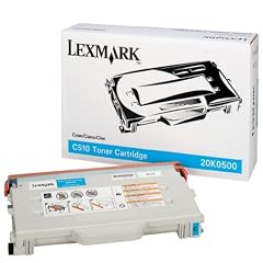 Neu Lexmark Druckkassette ( druckpatrone / Tonerkartusche / Laserdrucker / TonerKassette ) Cyan / Blau 20K0500 pour C510 Serie