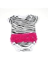 Zebra Print Bodysuit Chiffon Ruffles For Babies and Newborns