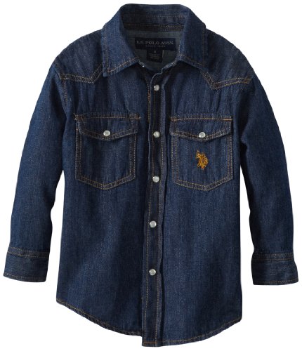 U.S. Polo Assn. Boys 2-7 Long Sleeve Denim Shirt