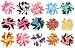 HipGirl Boutique 15pc Set 2.5" Grosgrain Ribbon Korker Hair Bow Clips - One Size. In Gift Box
