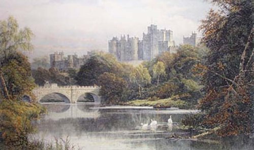 Cover image : Alnwick Castle Etching Law, David Topographical  Engraving Intaglio