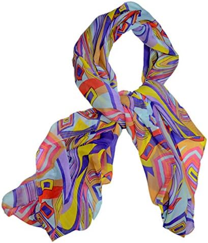 Womens Paris Bohemian Retro Style Different Pattern Long Beach Shawl Scarf