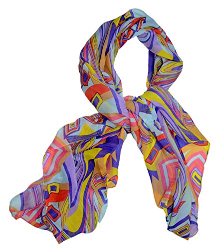 Womens Paris Bohemian Retro Style Different Pattern Long Beach Shawl Scarf