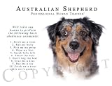 Australian Shepherd Human Trainer Mouse Pad Dog Mousepad