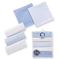 Gerber Flannel Receiving Blanket, 5 Pack